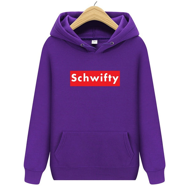 Mens Hoodies Fashion Schwifty Brand Letter Hoodie Casual Sweatshirt Men Cotton high quality Print Sweatshirts Male Hip Hop Hoody