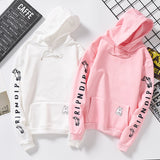 Autumn Winter women's sweatshirt letter print Long Sleeve o-neck cute hoodie sweatshirt for women girls kawaii Couples clothes