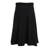 Casual Empire Waist Pleated Skirts Women Fashion Solid Knee-Length Skirts plus size faldas mujer moda
